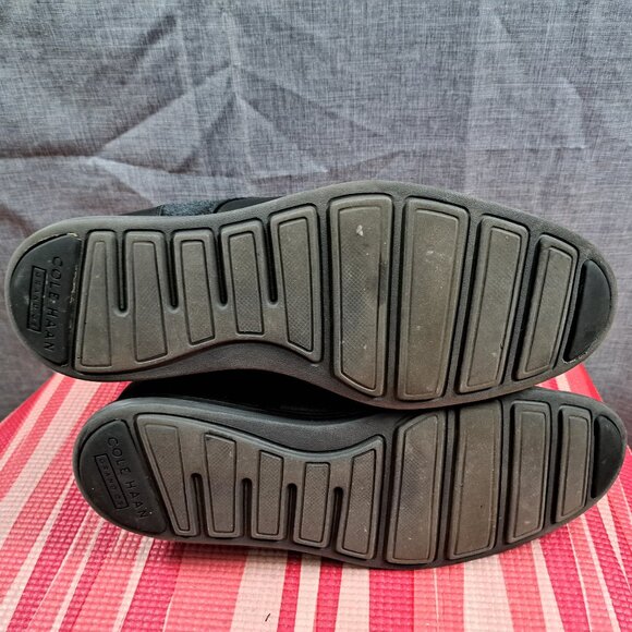 Cole Haan Mens Original Grand OS Cap Toe Laced Boots Black Leather Sz 10.5M - Picture 6 of 13